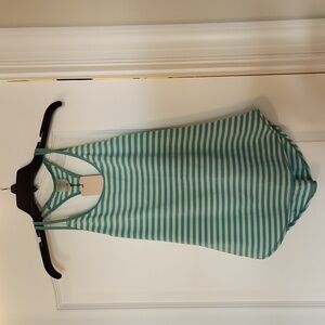 XS CALIA Green Mint Striped Tank Top
